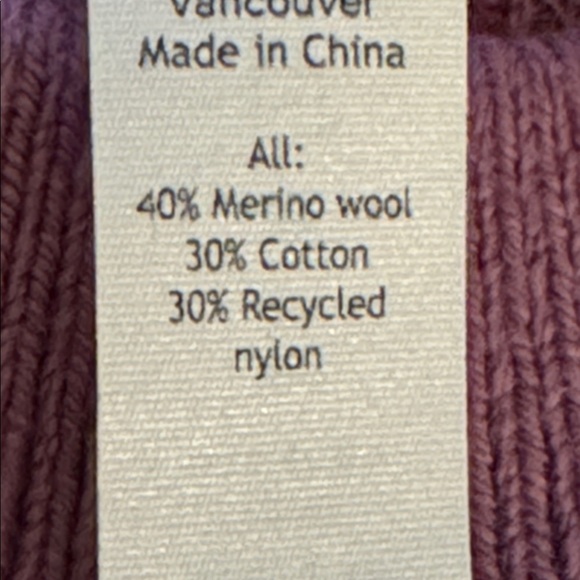 LULULEMON Merino Wool Blend Ribbed Crew Neck Sweater Dusty Pink Size 6 Oversized - Picture 9 of 10